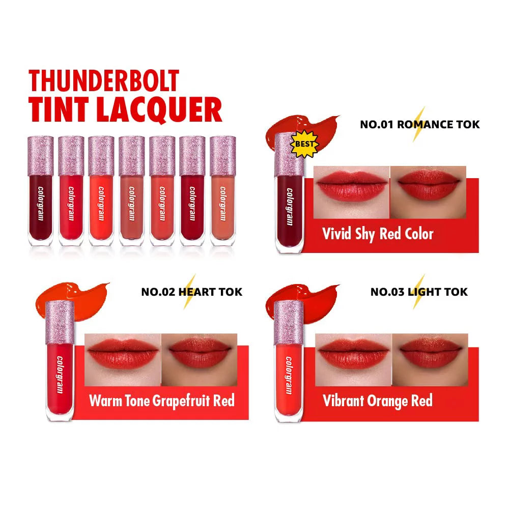 COLORGRAM Thunderbolt Tint Lacquer 2024 - Oh Rosy Tok