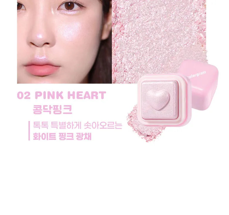 Colorgram Milk Bling Heartlighter- Pink Heart