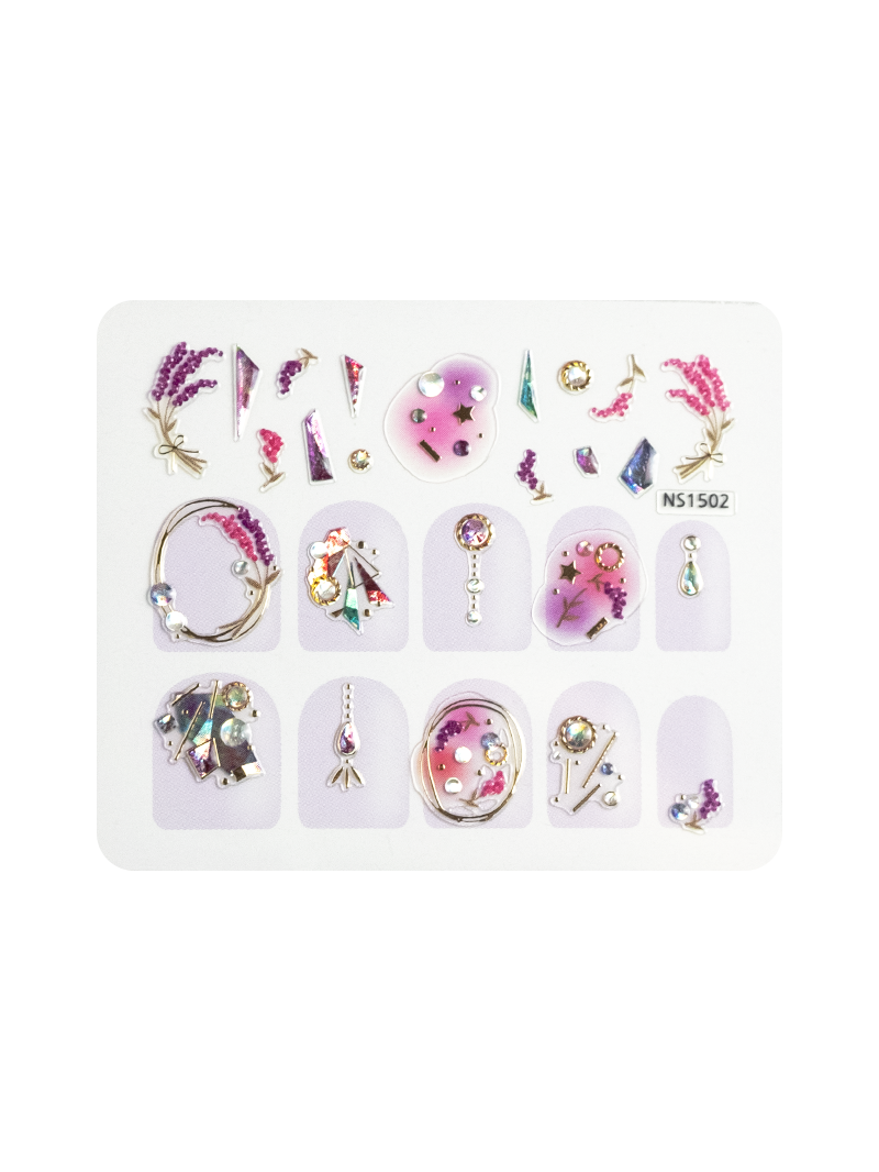 An array of beautiful colors reflecting the brilliant creation around you – add the dreamy gems and lovely florals for perfection on your nails.